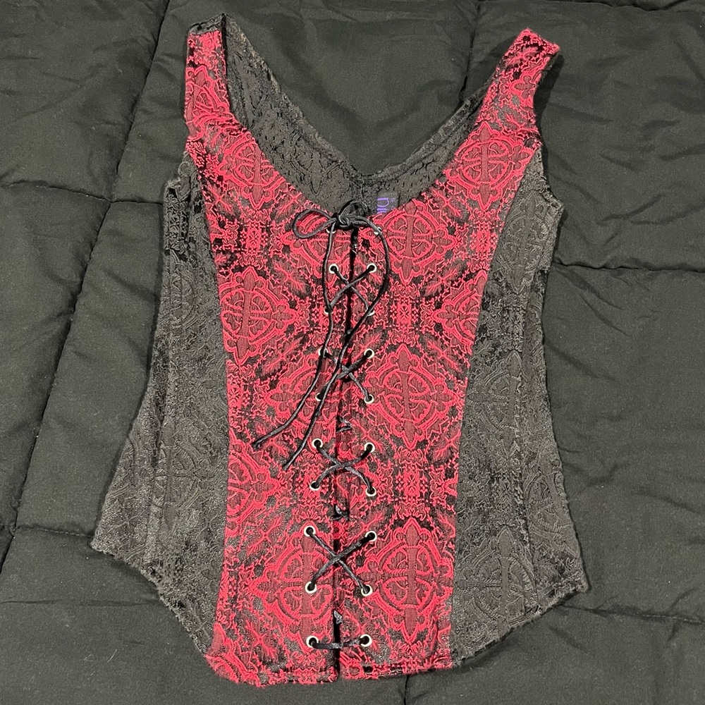morbid threads vixen corset